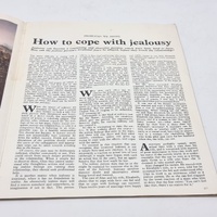 Man and Woman 8x Magazine Encyclopedia Adult Relationships 1970s Vintage