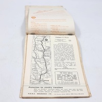 1972 NRMA Travel Guide Richmond to Adelaide via Sturt Highway Vintage Map