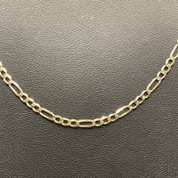Unisex 9ct Yellow Gold Figaro Link Necklace
