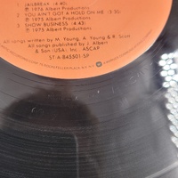 AD/DC 74 Jailbreak 1984 Albert Productions Atlantic Vinyl LP Record