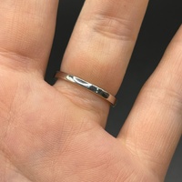 Ladies 14ct White Gold Natural Diamond Band Ring