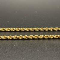 Ladies 9ct Yellow Twist Rope Link Necklace
