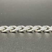 Unisex 925 Sterling Silver Curb Link Bracelet