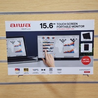 Aiwa 15.6 Inch Touchscreen Portable Monitor AWPD152KPT with Bonus Carry Case