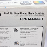 Kenwood DPX-M3300BT Dual Din Sized Digital Media Receiver with Bluetooth USB AUX