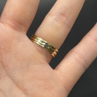 Ladies 9ct Yellow Gold 3 Piece Natural Diamond Ring Set