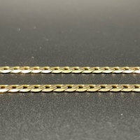 Unisex 9ct Yellow Gold Curb Link Necklace