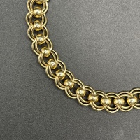 Ladies 9ct Yellow Gold Double Belcher Link Bracelet