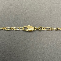 Unisex 9ct Yellow Gold Figaro Link Necklace