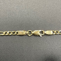 Unisex 14ct Yellow Gold Figaro Link Necklace