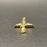 Unisex 9ct Yellow Gold Crucifix Cross Pendant
