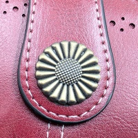 Luis Santini Women's Wallet Bifold Leather Card Holder Coin Pocket Compact Purse