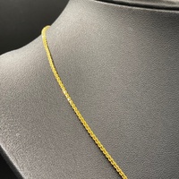 Unisex 22ct Yellow Gold Wheat Link Necklace
