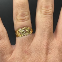 Ladies 21ct Yellow Gold Swirl Ring