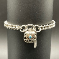 Ladies 925 Sterling Silver Curb Link Bracelet