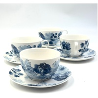 Madras Link Midnight Roses 9 Piece Tea For Four Set New Bone China