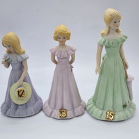 Enesco Growing Up Birthday Girls Ages 1 to 15 Figurine Set