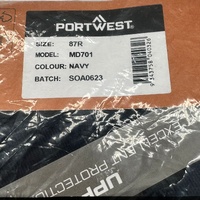 Portwest Mens Workwear Cargo Pants Double Tape Navy Size 87R MD701