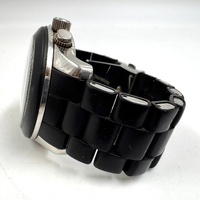 Michael Kors Runway MK8107 45mm Silver Black Mens Chronograph Watch