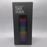 Wireless Bluetooth LED Tower Speaker RGB Lights USB FM Radio TWS