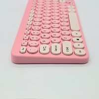 Anko Pink 3 in 1 Wireless Keyboard Mouse Mat USB Dongle Set JLR-78483