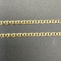 Unisex 9ct Yellow Gold Anchor Link Necklace