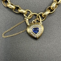 Ladies 9ct Yellow Gold Oval Belcher Link Bracelet