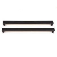 Aquaperla Ivano Black Single Towel Rail 600mm Stainless Steel Pair