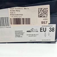 Polo Ralph Lauren Sayer Canvas Sneaker Aviator Navy Blue Size 5 US