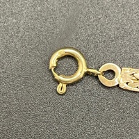 Unisex 9ct Yellow Gold Fancy Link Bracelet