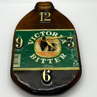 Takane VB Stubby Flat Clock Beer Bottle Wall Art 375ml Vintage
