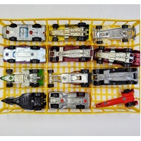 Assorted Vintage 1970s and 1980s Hot Wheels Cars with Matchbox Case