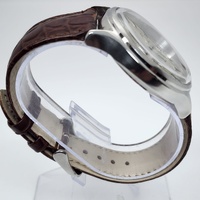 Fossil FS4738 Mens Chronograph Watch Brown Leather Quartz White Dial