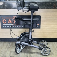 EquipMed Upright Rollator Walker with Forearm Rest Support HELRLTEQU5GA