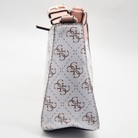 GUESS Noelle Monogram Shoulder Bag Pink White KG787919