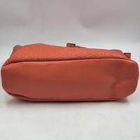 GUESS Coral Pink Quilted Geometric Chain Shoulder Tote Bag Handbag