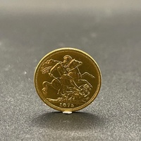 Unisex 22ct Yellow Gold Sovereign 1875 Queen Victoria Coin