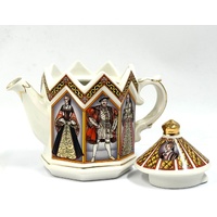 Sadler King Henry VIII and His Six Wives Vintage Ceramic Teapot England
