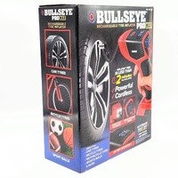 Bullseye Pro Max Deluxe Tire Inflator Portable Air Compressor Red