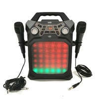 XCD Bluetooth Karaoke Party Machine RGB Lights 2 Mics XCDKARPTYBK