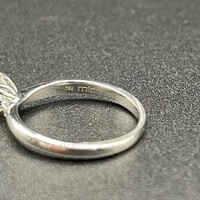 Ladies 18ct White Gold Solitaire Diamond Ring