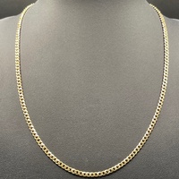Unisex 9ct Yellow Gold Curb Link Necklace