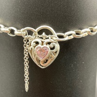 Ladies 925 Sterling Silver Belcher Link Bracelet