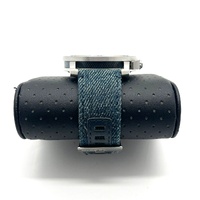 Diesel DW1001 Axial Stainless Steel Smartwatch with Denim Blue Strap