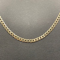 Unisex 9ct Yellow Gold Curb Link Necklace