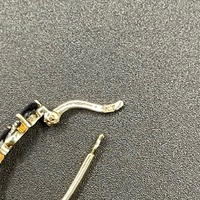 Ladies 9ct Yellow Gold Diamond & Sapphire Oval Hoop Earrings