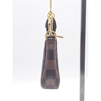 Louis Vuitton Mini Pochette Accessoires Damier Ebene Canvas Pouch Bag