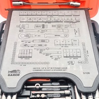 Bahco S106 106pcs 1/4 and 1/2 Inch Dynamic Driver Combined Socket Spanner Set