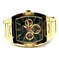 Guess Phoenix GW0456G3 Gold Square Green Dial Multifunction Mens Watch