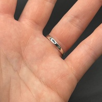 Ladies 9ct White Gold Blue Sapphire & Diamond Ring